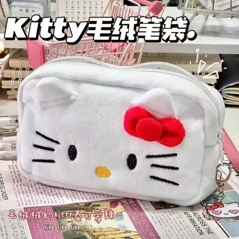 

Sanrio серия Обучающие канцелярские товары мультяшная сумка для карандашей с вырезами женская сумка для хранения карандашей подарки для девочек