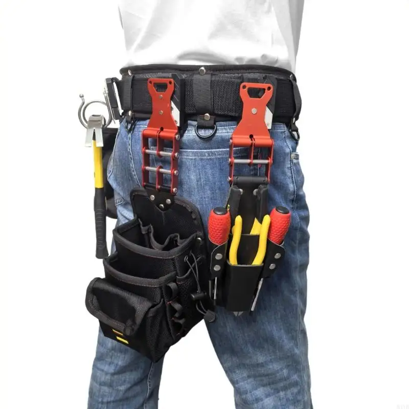 Quick Release Tool Belt Buckle Quick Clip Attachment Spacious Storage Reinforced M4YD