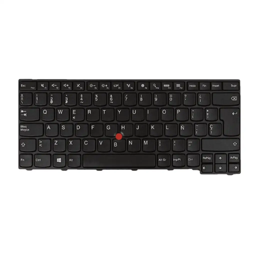 

Spanish Layout Replacement Laptop Keyboard Full Size Black Plastic for Lenovo Thinkpad E470 E475 Notebook Computer