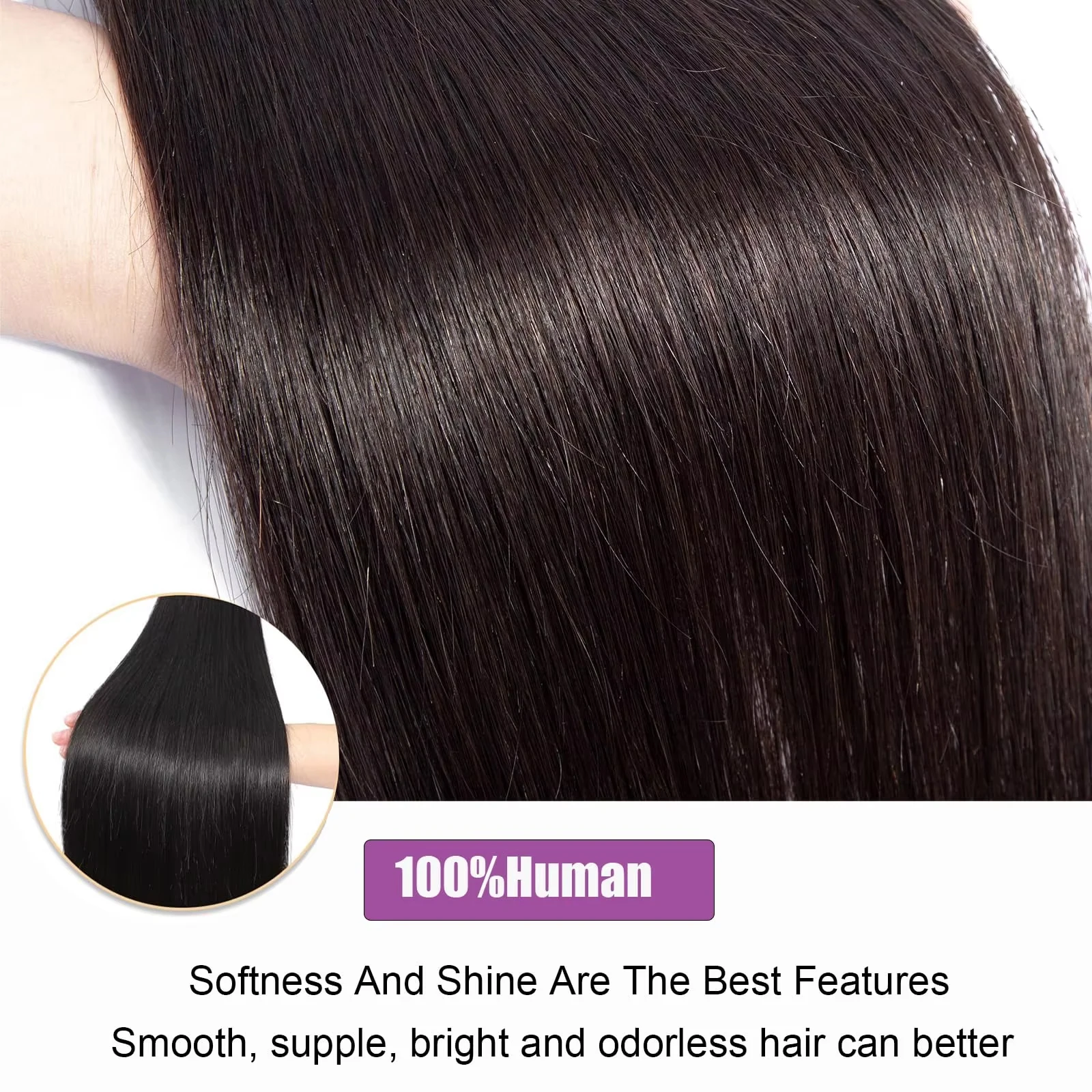 30 Inch Bone Straight 100% Bundles Deal Brazilian Virgin Human Hair 3 4 Bundles Raw Hair Extensions Natural Color Remy For Women