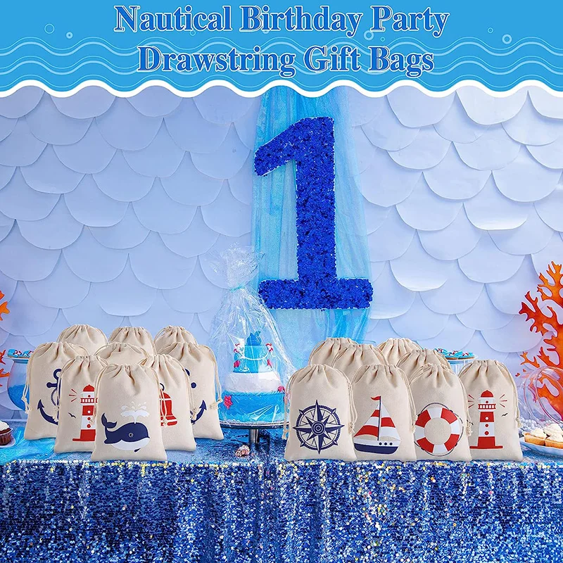 Cruise Anchors Nauti gift Bags Boat Nautical Boy Girl Birthday Beach Wedding Bachelorette Party Bridal Shower hangover kit bags