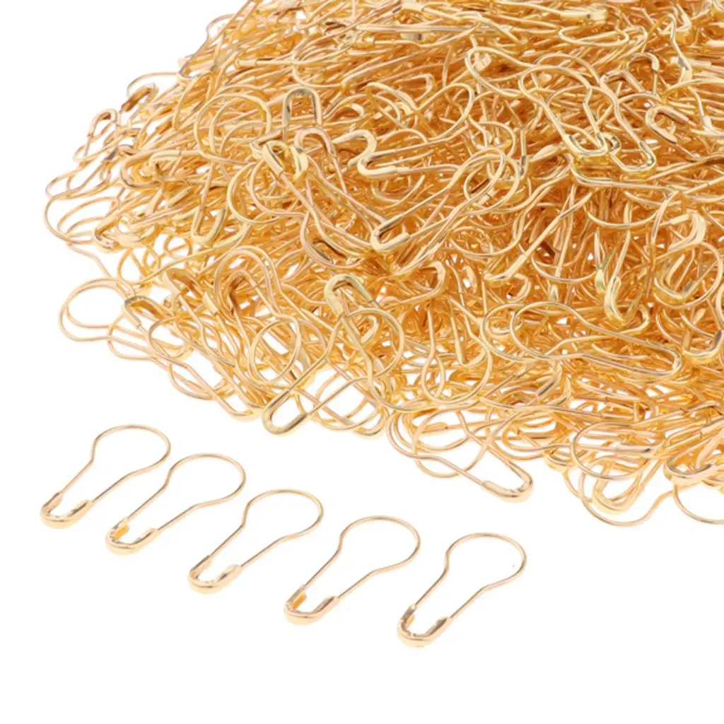 Bulk Metal Calabash Gourd Shape Safety Pins Assorted Needle Pins for Sewing Office Work and Craft Projects