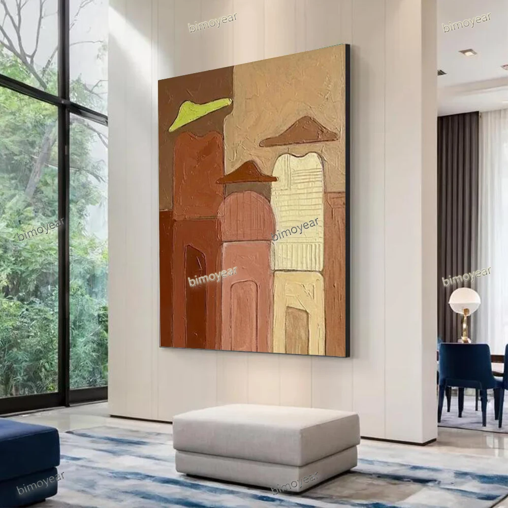 100% Handmade Abstract Oil Painting  On Canvas Latest Nordic character images Wall Art Picture for Home Living Room Decor Image