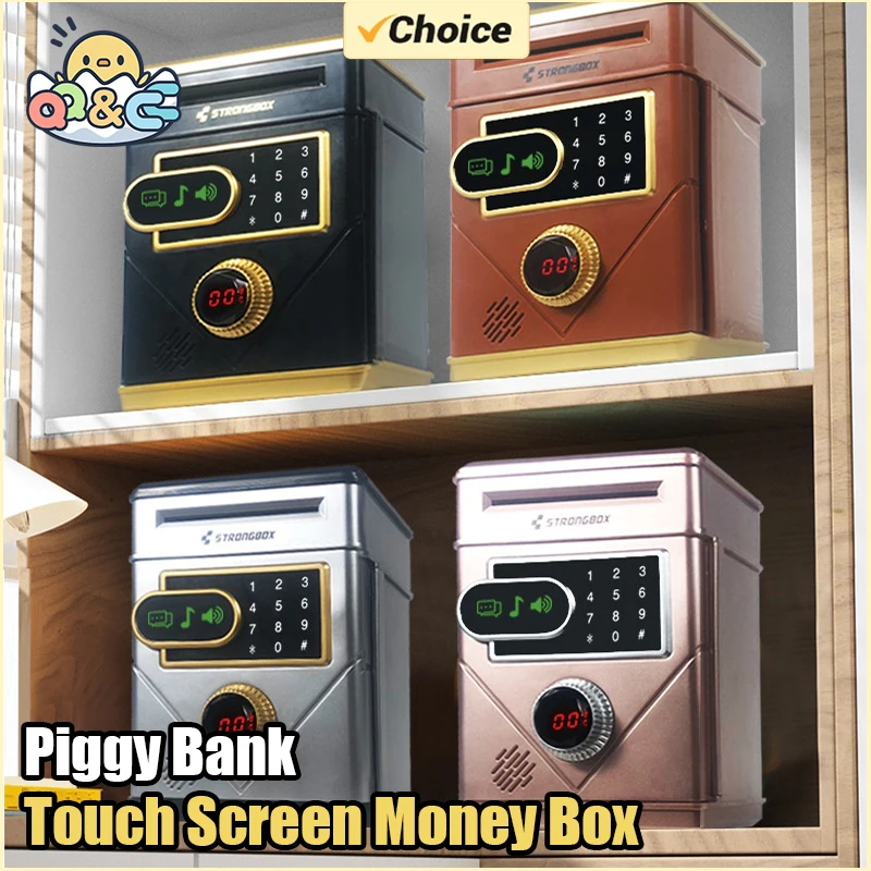 الأطفال شاشة تعمل باللمس حصالة على شكل حيوان العد التلقائي لعبة أطفال صندوق المال الكرتون لتوفير سعة العملة توفير المال عيد ميلاد Gfit #1