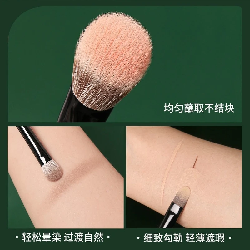 Cepillo combinado Phantom Series 6, actualización moderna antiedad, cepillo de maquillaje combinado portátil suave para principiantes