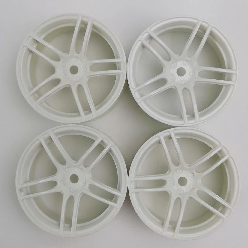 4pcs 3mm Offset RC Car 1/10 Scale Plastic Wheels Rims Drift On Road Touring Racing Model Hobby