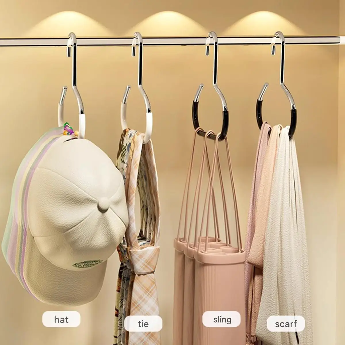 دائرة حلقة قبعة شماعات القبعات رف شاشة قبعة بيسبول المنظم وشاح منشفة التعادل تخزين حامل لخزانة غرفة نوم مساحة للتخزين