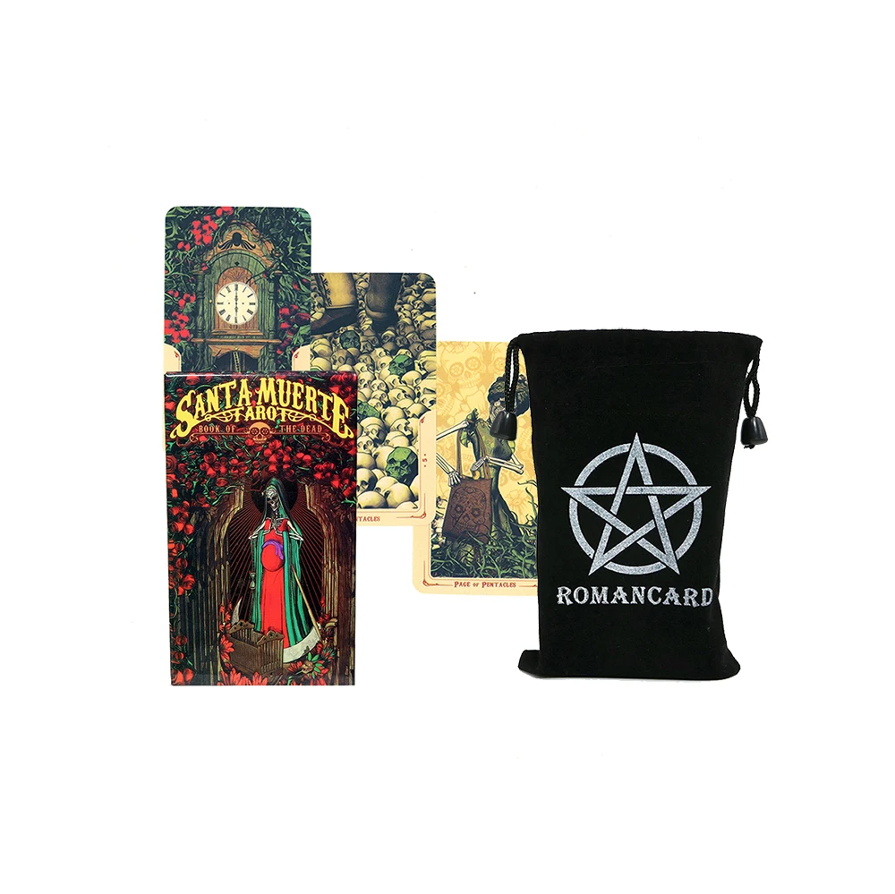 

NEW Santa Muerte Tarot Cards ( five languages: English Spanish French Italian and German.)PDF Guide Provide Logistics Tracking