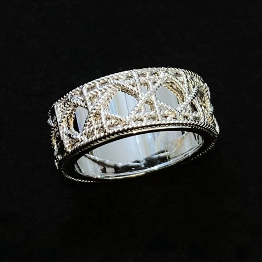 

New Trendy Solid 925 Sterling Silver Wave Rings Luxury Designer Jewelry For Women Wedding Engagement Anniversary Gifts Wholesale