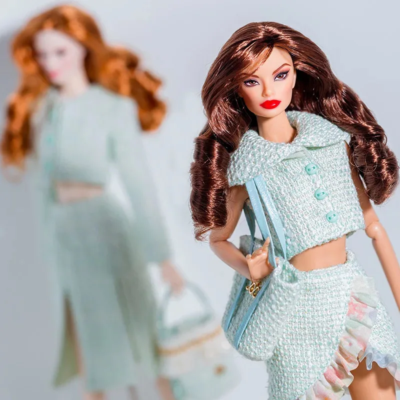 Vêtements de supermodèle de 32cm, ensemble de petits parfums Luxuriou + robe florale exquise, poupée 1/6, habillage de mode de vacances