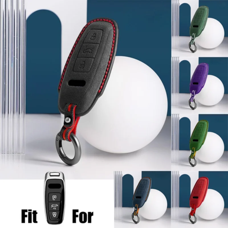 

Замшевый кожаный чехол для ключей автомобиля A + для Audi Q3 Q5 A3 A4 A6 A8 A4L A6L Quattro RS7