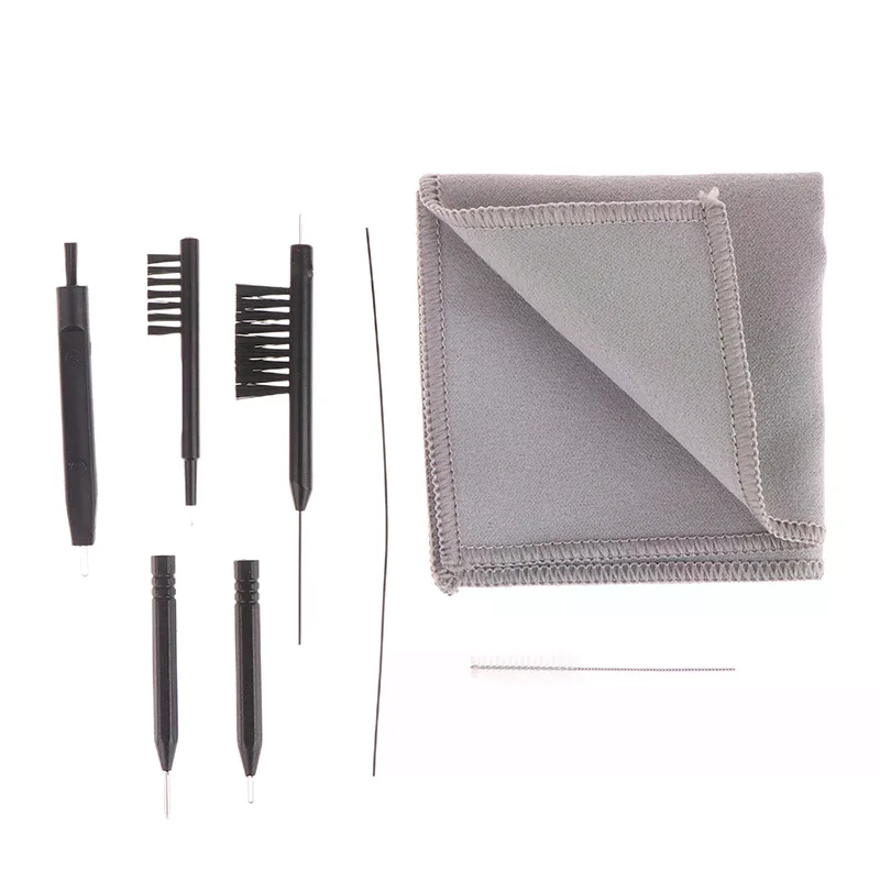 9PCS 9Pcs Hearing Aid Cleaning Tools Aids Cleaning Kit Brush Vent Cleaner Cleaning Wire with Magnet and Wax Loop Cleaning - view 2
