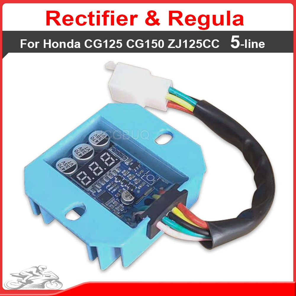 Motorcycle Intelligent Detection Automatic Adjust Voltage 5 Wire Voltage Regulator Rectifier For Honda CG125 CG150 ZJ125CC
