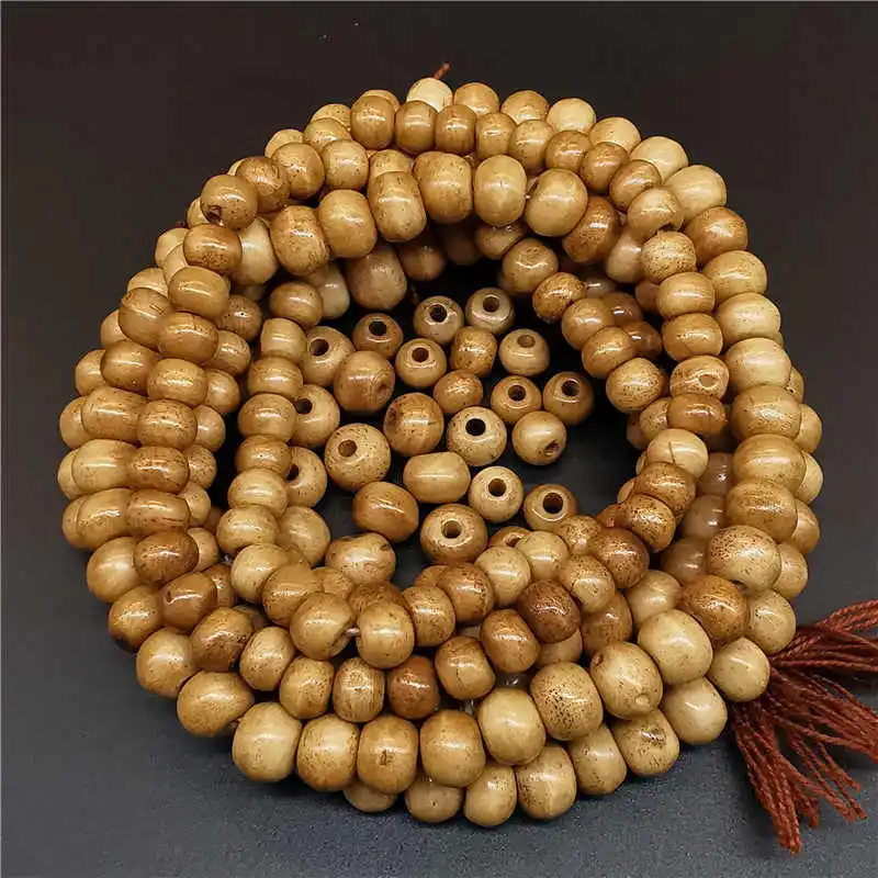 20PCS Tibet Yak Bone Loose Beads 8mm 10mm 12mm White Black Brown TSB0132