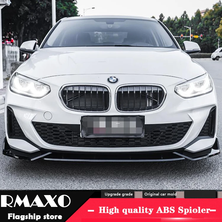 For BMW 1 Series 118i 120i 125i Body kit spoiler 2019-2020 ABS Rear lip rear spoiler front Bumper Diffuser Bumpers Protector