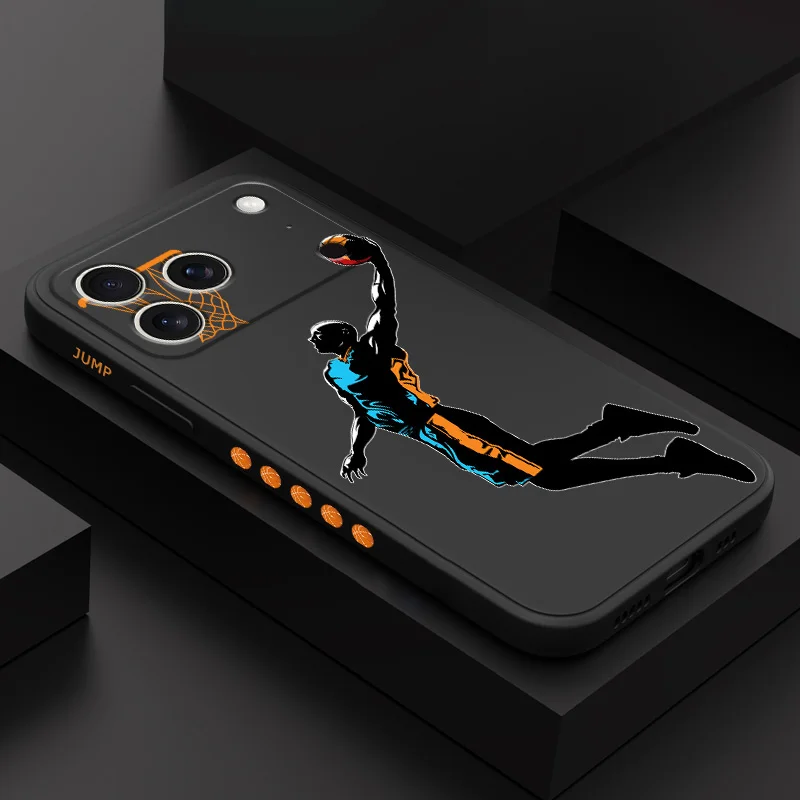 

Air Dunk Phone Case For iPhone 17 Air 16 16e 15 14 13 Plus Pro Max Mini Liquid Silicone Cover