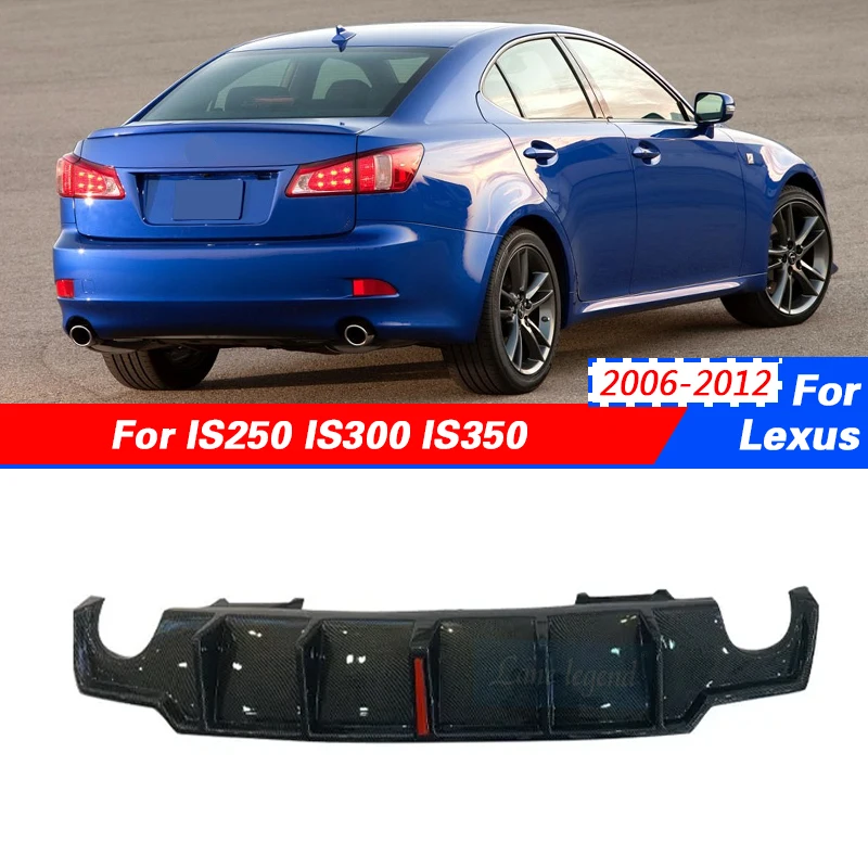 For Lexus IS250 IS300 IS350 2006-2012 IS Rear Spoiler Diffuser With Pilot Light Auto High-end Upgrade Car Accessories