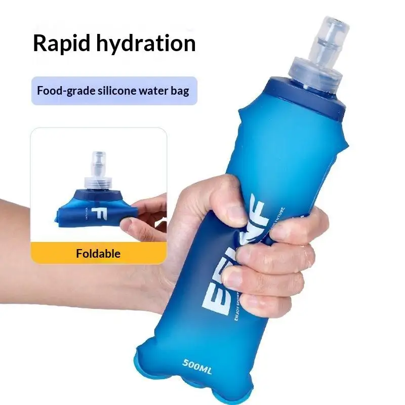Soft Water Bag Collapsible Water Bladder For Running Cycling Camping Food Grade Portable Water Storage Bag