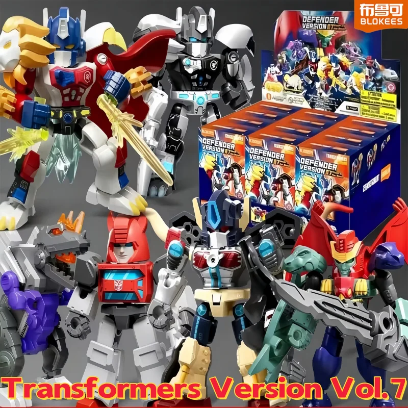 

Genuine New Blokees Transformers Version Vol.7 Blind Box Star Edition Defender Pocket Collectible Action Figure Toys Gifts