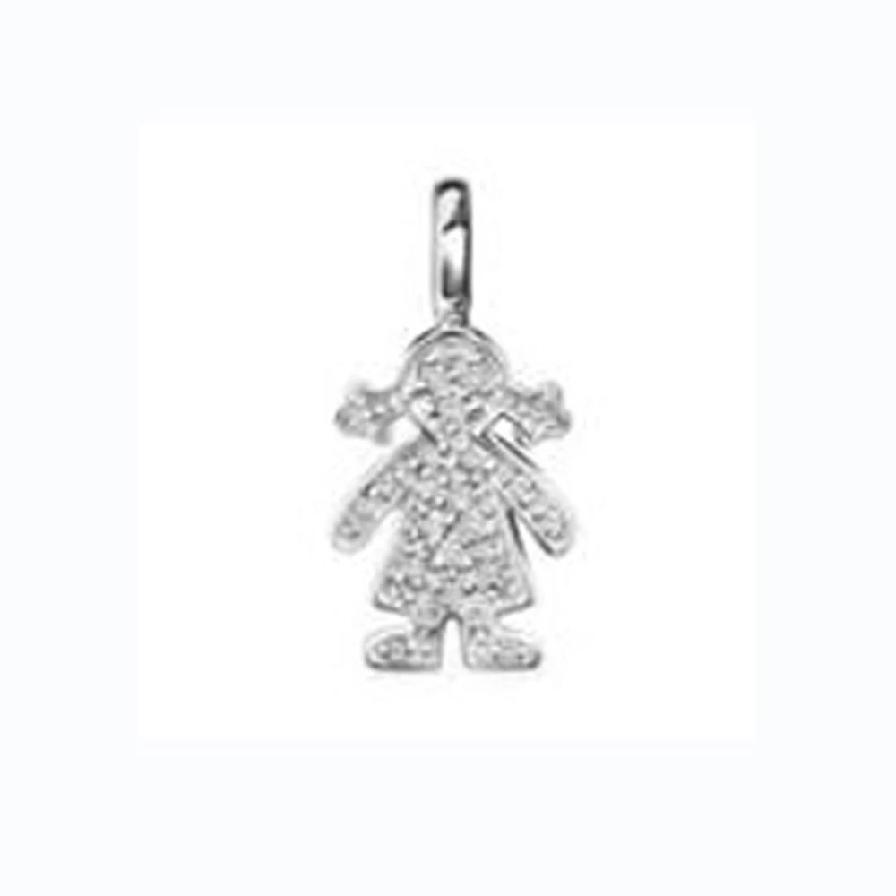 

925 Sterling Silver Spanish Cute Bear Pendant Lovely Cartoon Charm Hypoallergenic Jewelry Gift for Her