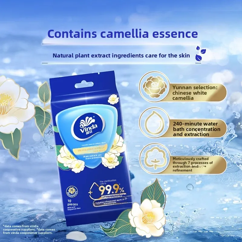 Portable Disinfectant Wipes 99.9% Sterilized, Alcohol Free, Odorless, Independent Small Package Daily Travel Cleaning Wipes