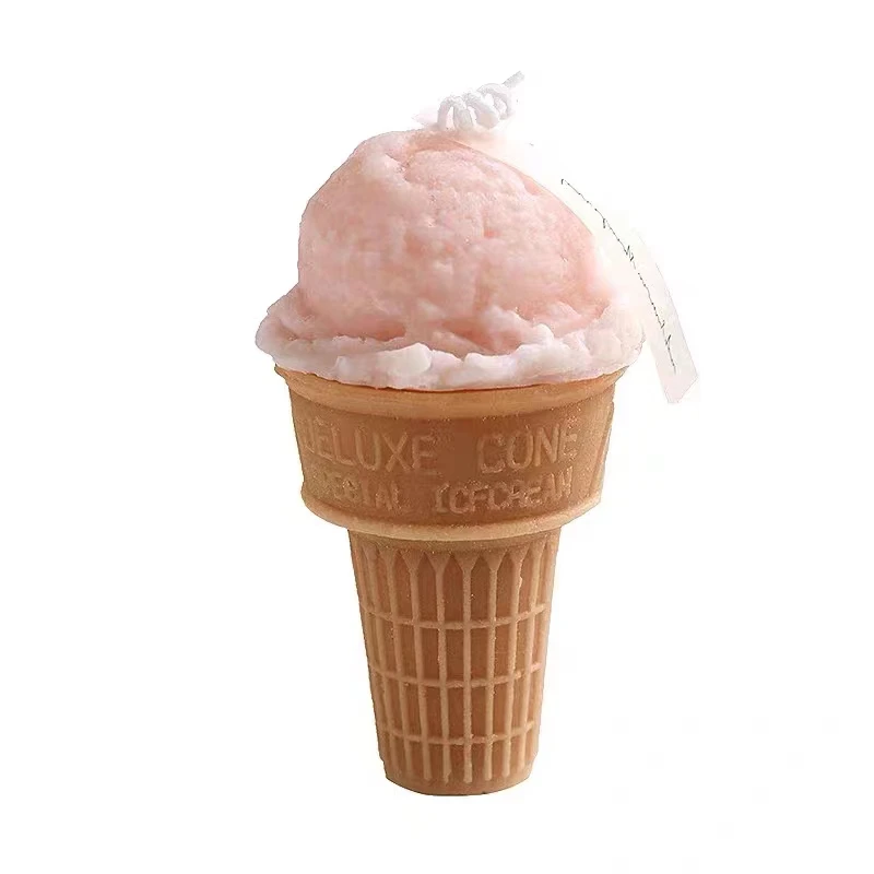 Ice cream cone Silicone Mold for Making Dessert Candle Soap Summer Ice