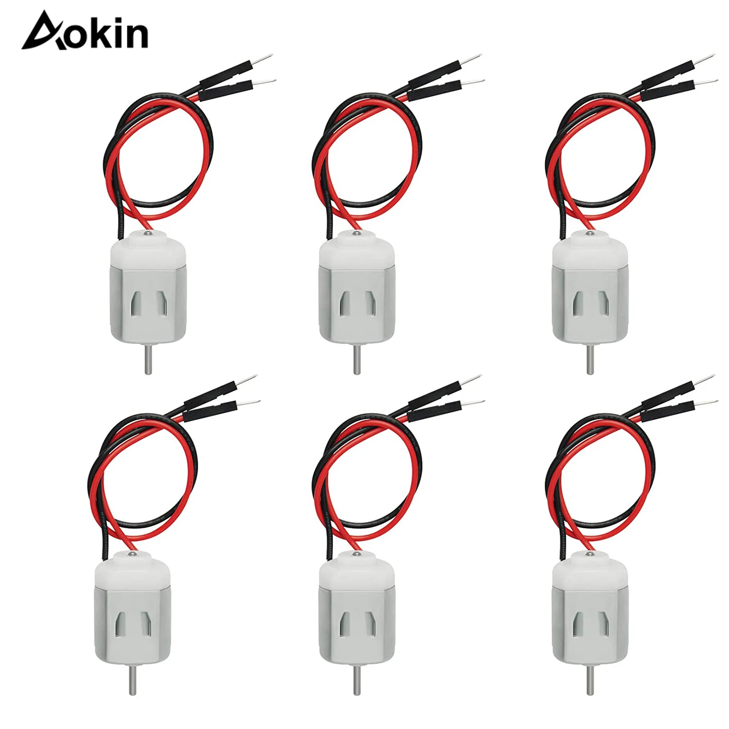 6Pcs 1.5V-6V Micro Type 130 Miniature DC Motor for Arduino Hobby Projects DIY Cars Toys Electric DC Motors