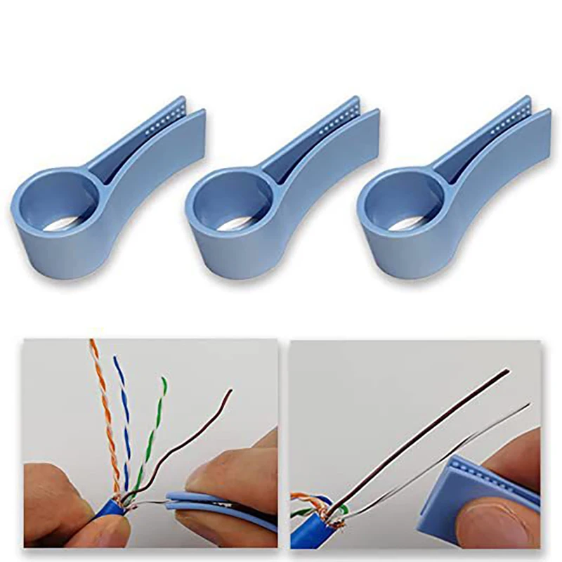 Network Cable Untwist Tool, Engineer Wire Straightener For CAT5/CAT5e/CAT6 Wires Separator Tools Quickly & Easily Untwists-F(x)