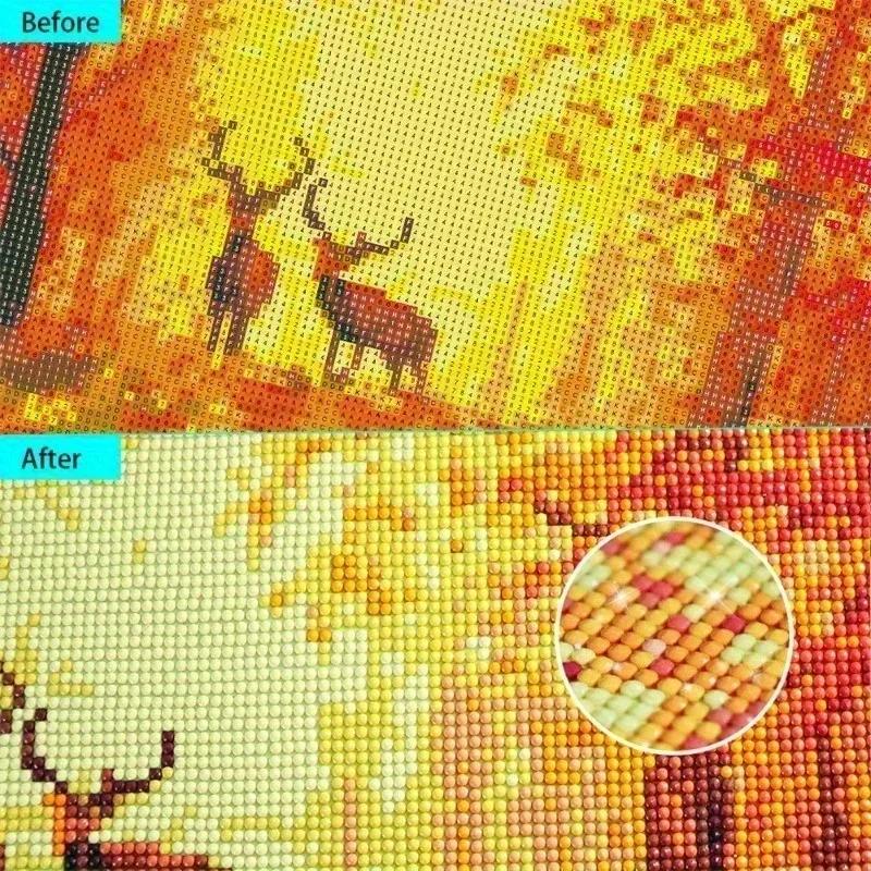 MINISO DIY الرعب الماس اللوحة الفيلم الشخصيات الكلاسيكية الكولاج التطريز الكامل الفن هالوين ديكور المنزل 5D DIY بها بنفسك الفن الحرفية #4