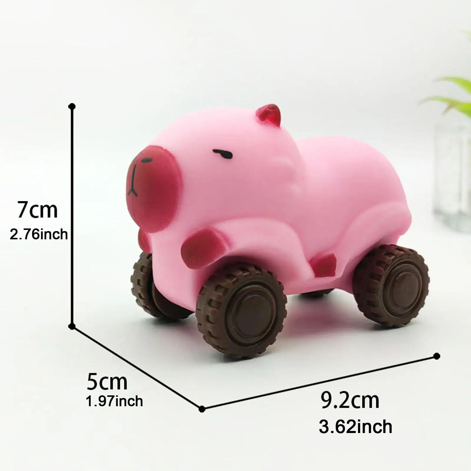 Capybara Toy Sensory Toy Creative Cartoon Capybara Sand Slider Creative Wheeled Cart for Baby Kids Children Kindergarten Gift