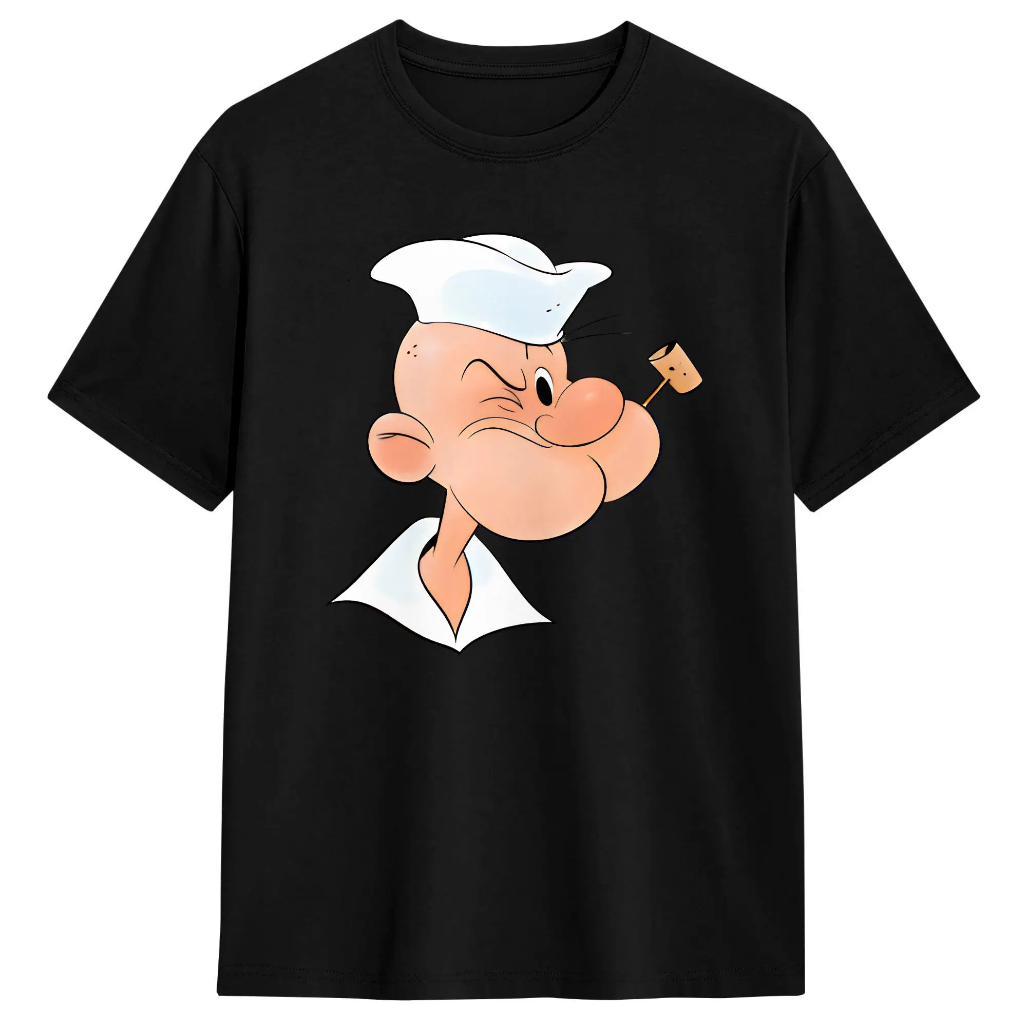 Humor Cartoon Bluto and Olive Oyl Character T-Shirts for Men Crewneck 100% Cotton T Shirt  Short Sleeve Tee Shirt Tops