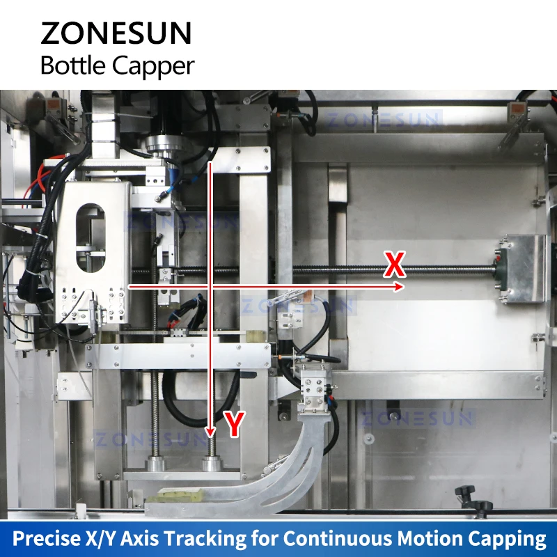 Zonesun ZS-XG23 Automatic Trigger Sprayer Bottle Capper Screw Capping Machine Continuous Motion Capping Machine
