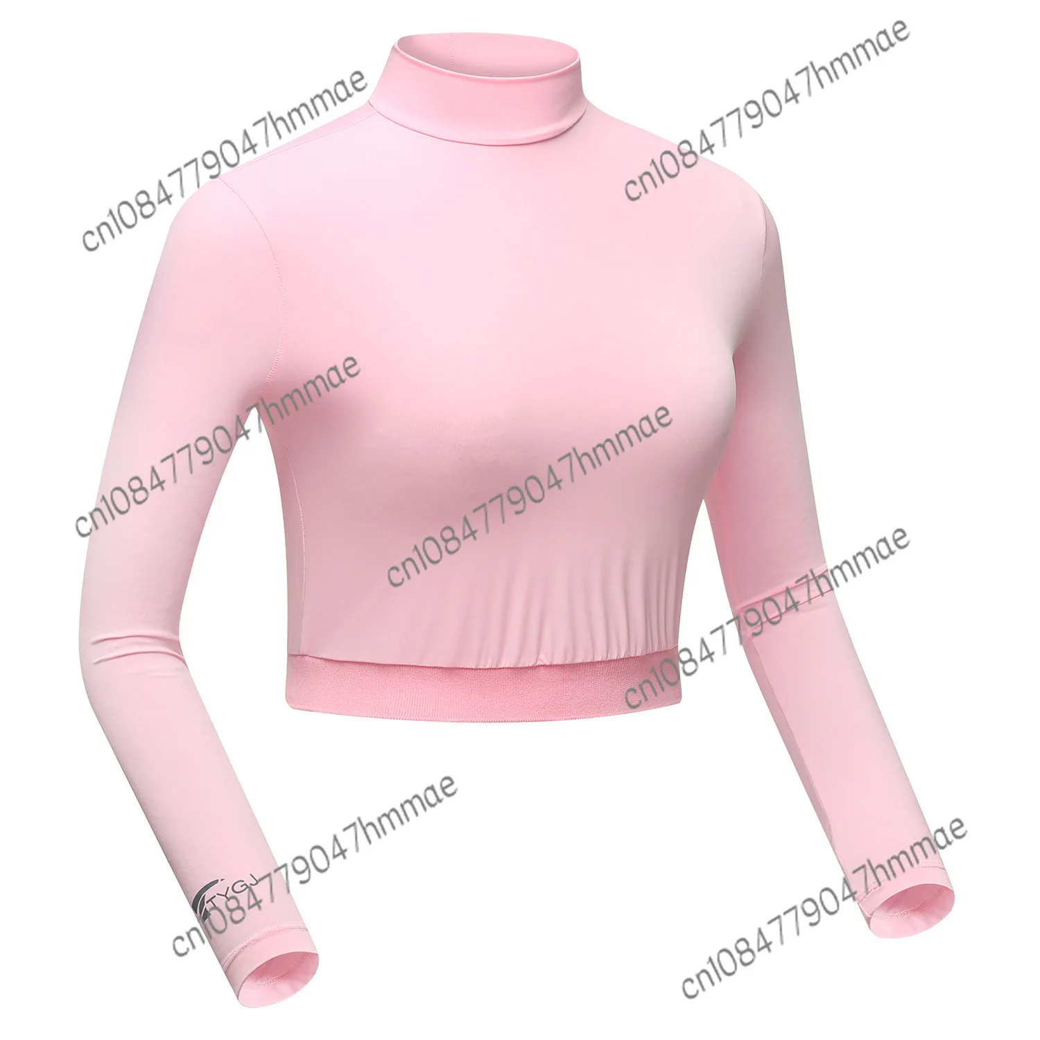 Golf Clothing Summer Sun Protective Clothes Women's Ice Silk Base Clothing High Waist Half Long Sleeve