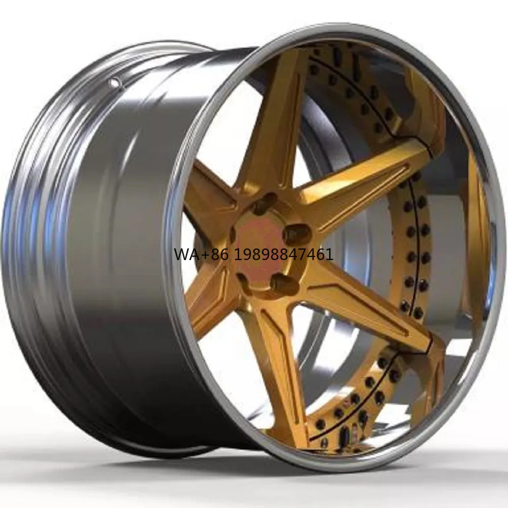 

[2022 Forged]16-year China Factory Super Light High Performance Two Pieces Forged Passenger Car Wheel Rims 17-24 Inch