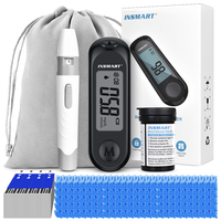 INSMART Blood Glucose Meter Diabetes Testing Kit Diabetes Lancet Machine Blood Sugar Meter Glucometer Or 50 Test Strips