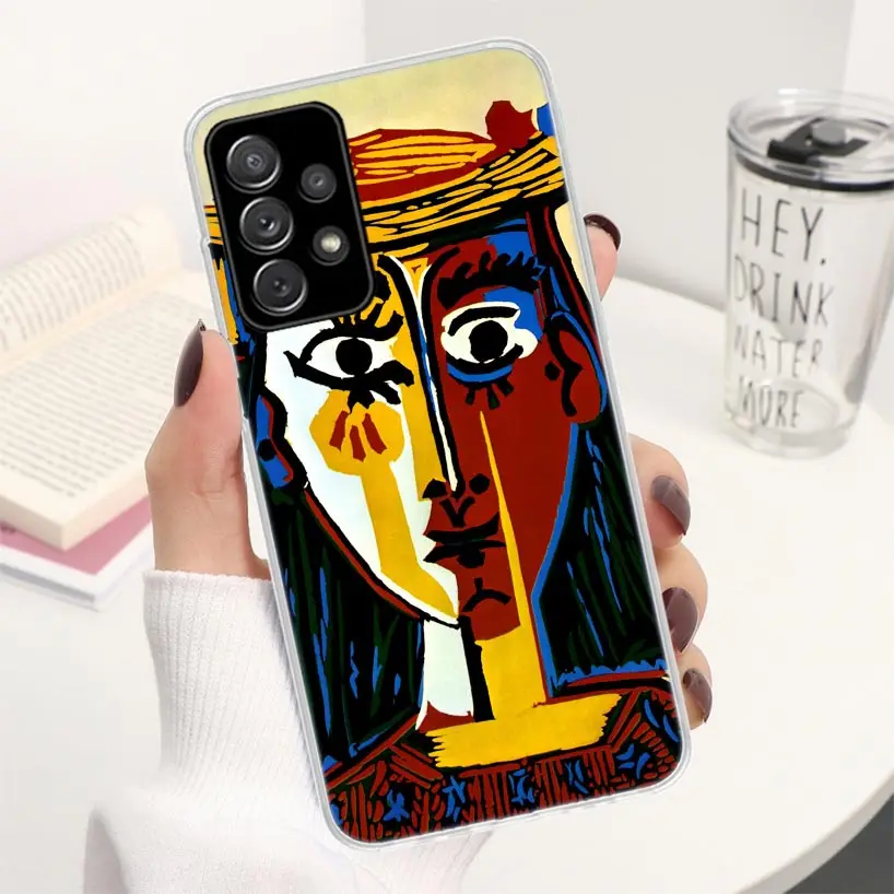 Picasso Abstract Art Painting Phone Case For Samsung Galaxy A52 A53 A54 A55 A12 A13 A14 A15 A22 A23 A24 A25 A32 A33 A34 A35 A03S