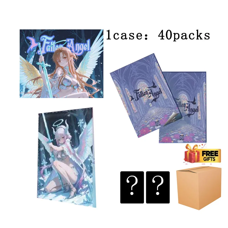 

Художественная карта Goddess Story Premium Fallen Angel A5, ограниченная серия, набор коллекционных карточек в коробке с альбомом и вешалкой