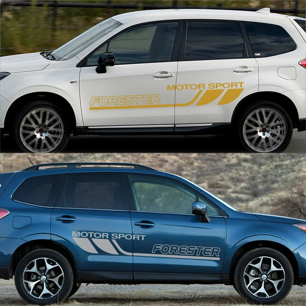 ملصق لصائق سيارة لسوبارو فورستر ، ملصقات تشذيب الباب الجانبي ، فيلم فينيل رياضي ، ديكور جسم السيارة ، ملحقات الشارات