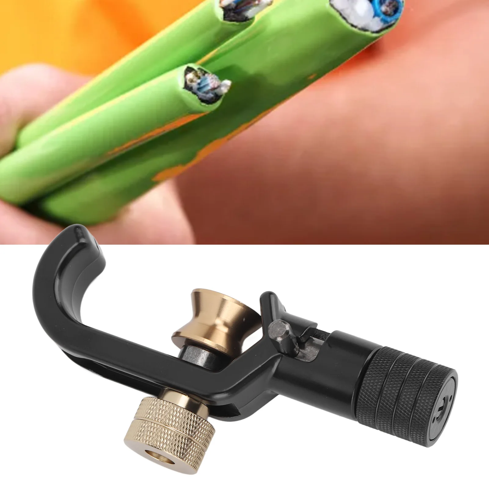 Transverse Armoured Cable Stripper Fiber Optic Slitter Stripping FTTH 8‑30MM Tool for Maintenance Armored Cable Stripper