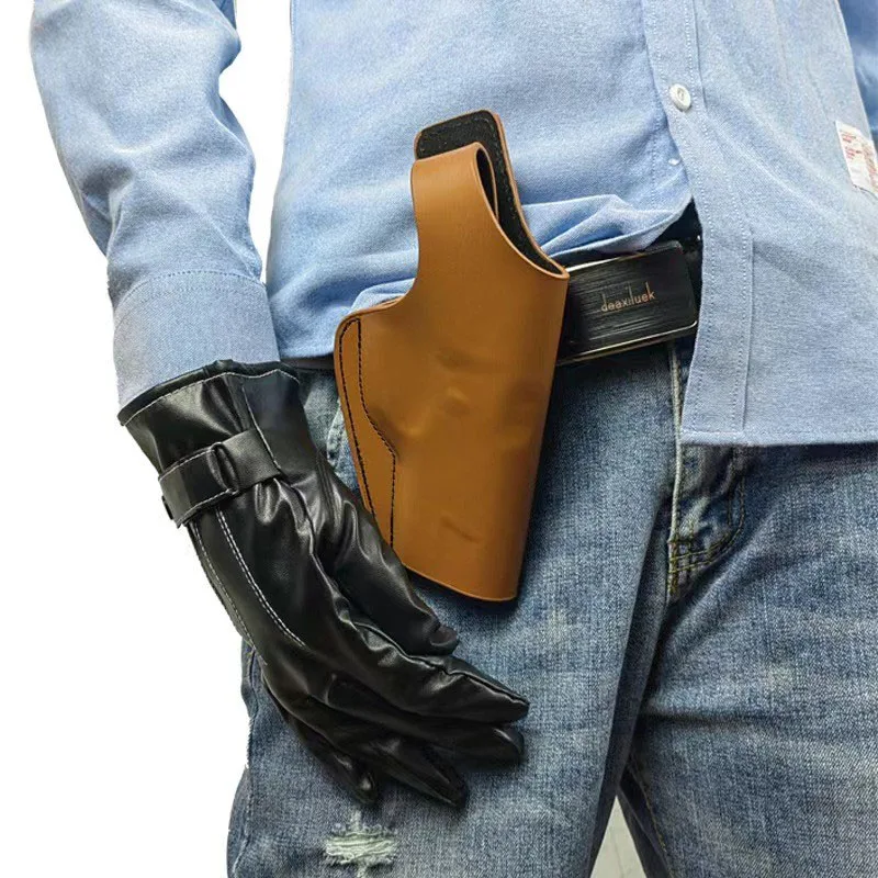 

FANDAO 92G modified tactical quick draw holster waist leather plainclothes concealed gun bag for universal 1911 G17 P1 N1 92