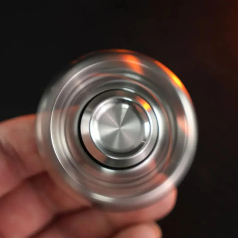 Metal Stainless Steel EDC Hand Fidget Spinner Rotating Roller Spinning Top Tip Relieve Stress Reducing Toys Anti Anxiety Men