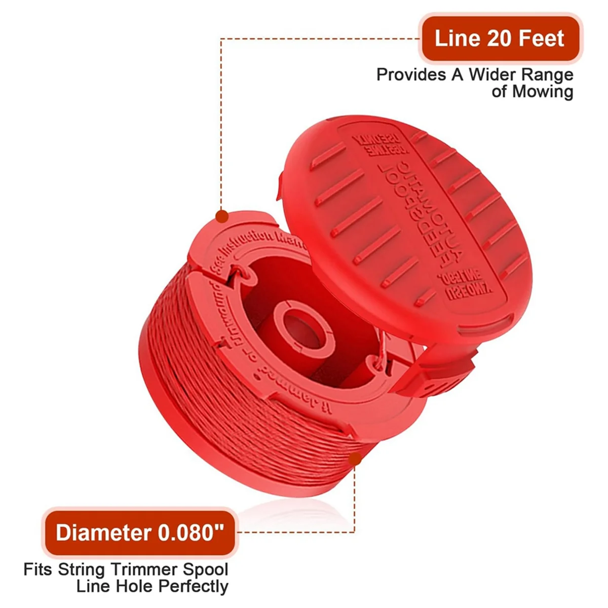 CMZST080/CMZST0803 Compatible with for Craftsman Models: CMCST910 Series,6-Line Spool + 1 Cap + 1 Spring