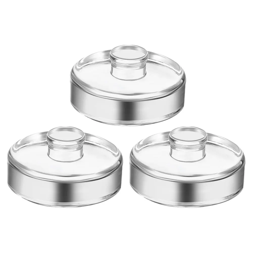 

3Pcs Fermentation Weight Wide Mouth Jar Glass Material Smooth Surface Pickle Jar Weight Canning Supplies Fermenting Tools