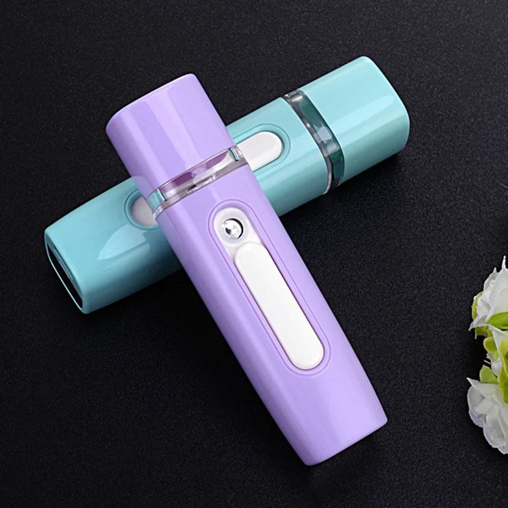 

Facial Steamer Nano Sprayer 28ml Water Tank USB Rechargeable Cool Mist Portable Handheld Sprayer for Skin Care (Green)