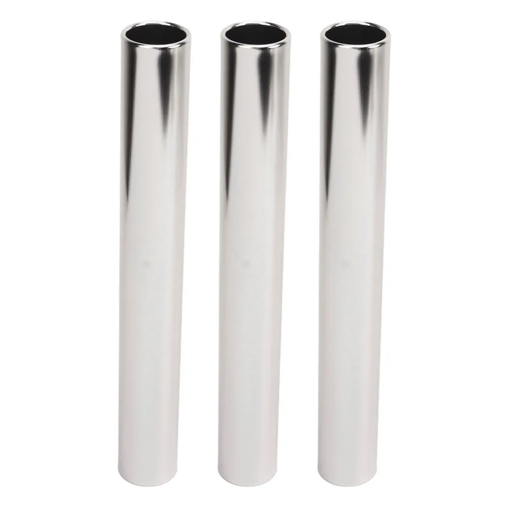 3pcs Sports Aluminum Alloy Relay Batons Lightweight Durable Track Batons Running Baton Outdoor Running Race
