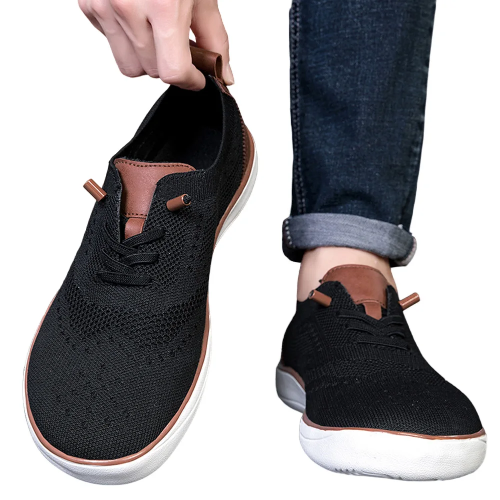 

Men Knit Barefoot Shoes Minimalist Wide Toe Box Shoes Slip on Sneakers Barefoot Sneakers for Outdoor
