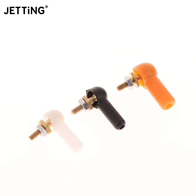 2/5PCS L16/17mm Rod End M2 M3 Ball Joint 2/3mm Black Linkage Rod Ball Head Connector For DIY RC Gasoline Boat Servo Spare Parts
