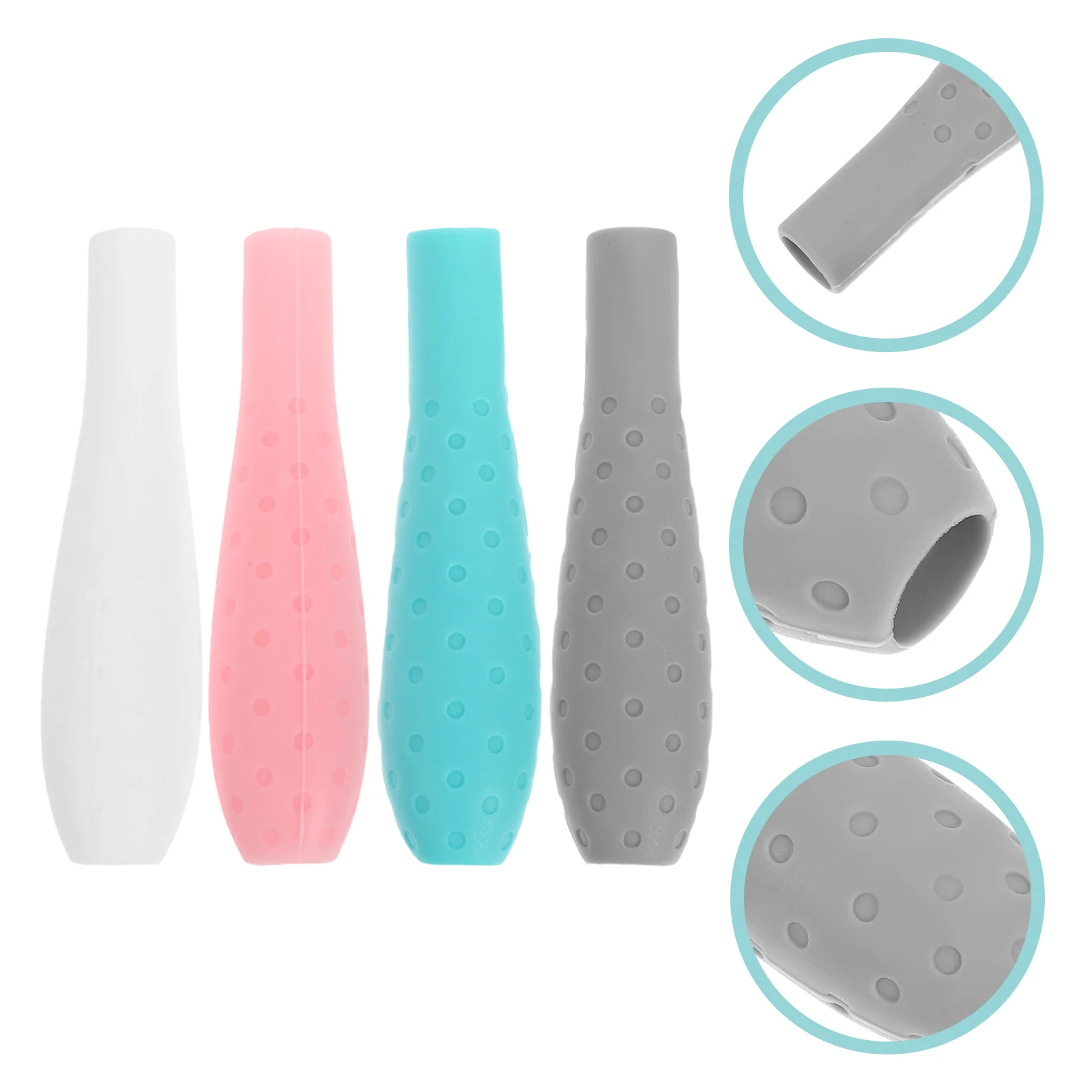 

4Pcs Ergonomic Silicone Grip Holder Stylus Pen Accessory Nonslip Secure Fit for Long Term Use Comfort Stylus Grip