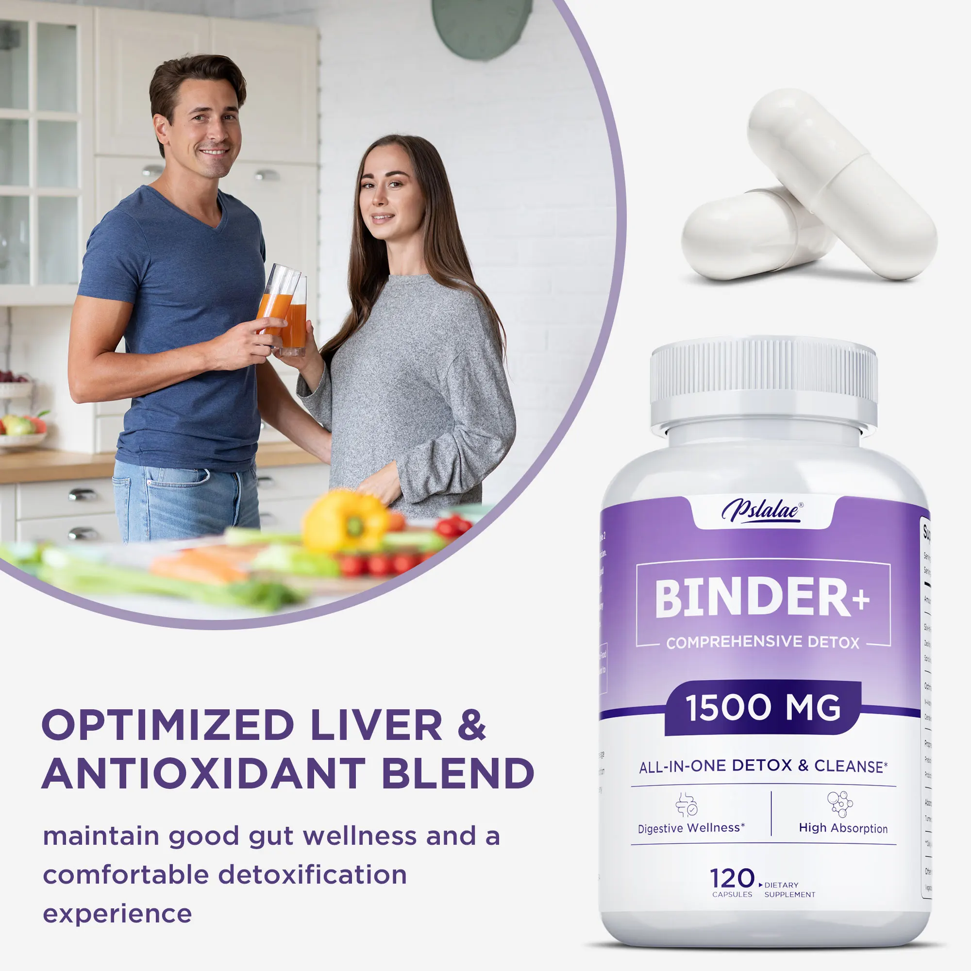 

Binder+ — поддерживает здоровье печени и пищеварительной печени, естественное очищение печени, способствует пищеварению кишечника, улучшает впитывание