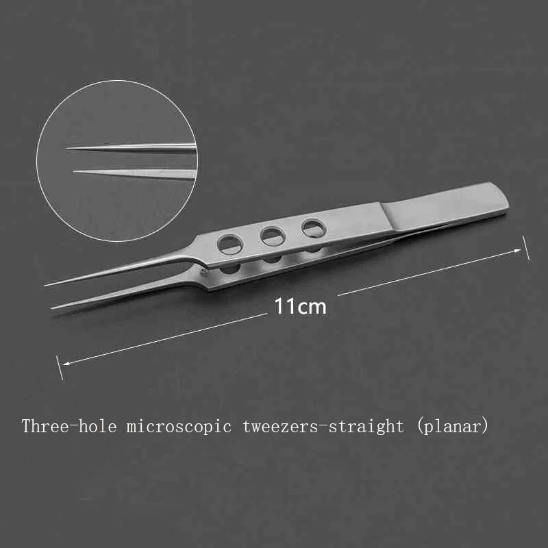 Microscopic tweezers, East Asian blepharoplasty tools, ophthalmic instruments, three-hole suture removers, cosmetic tweezers